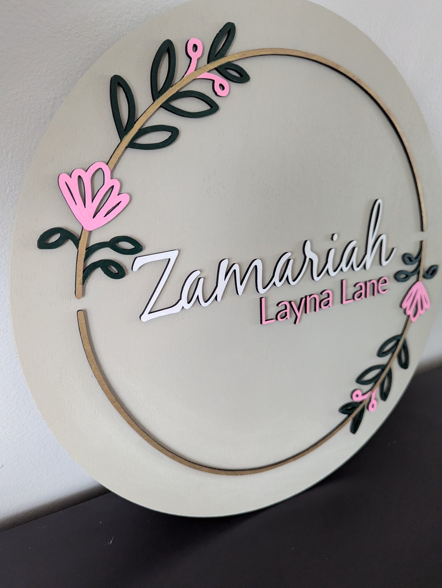 Personalized Wooden Name Signs – A Beautiful Touch for Any Space!