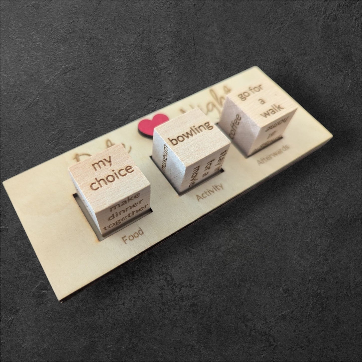 Date Night Decision Maker β Fun & Interactive Wooden Gift