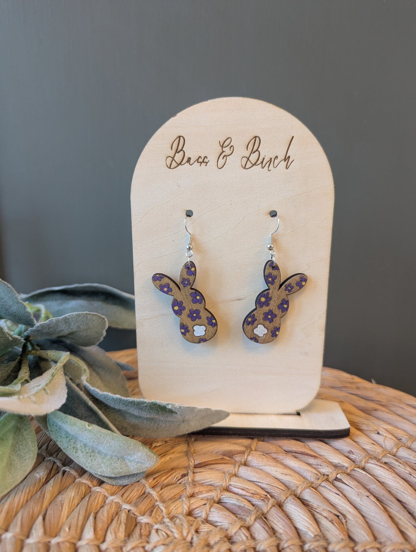 Floral Bunny Earrings – Whimsical, Lightweight & Perfect for Spring