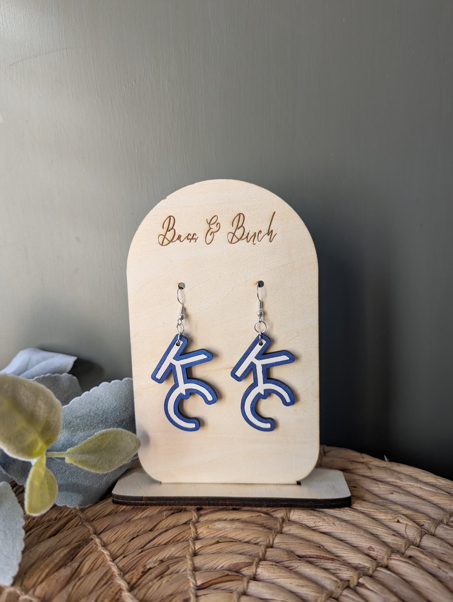 Kansas City KC Dangle Earrings – Show Off Your City Spirit in Style!