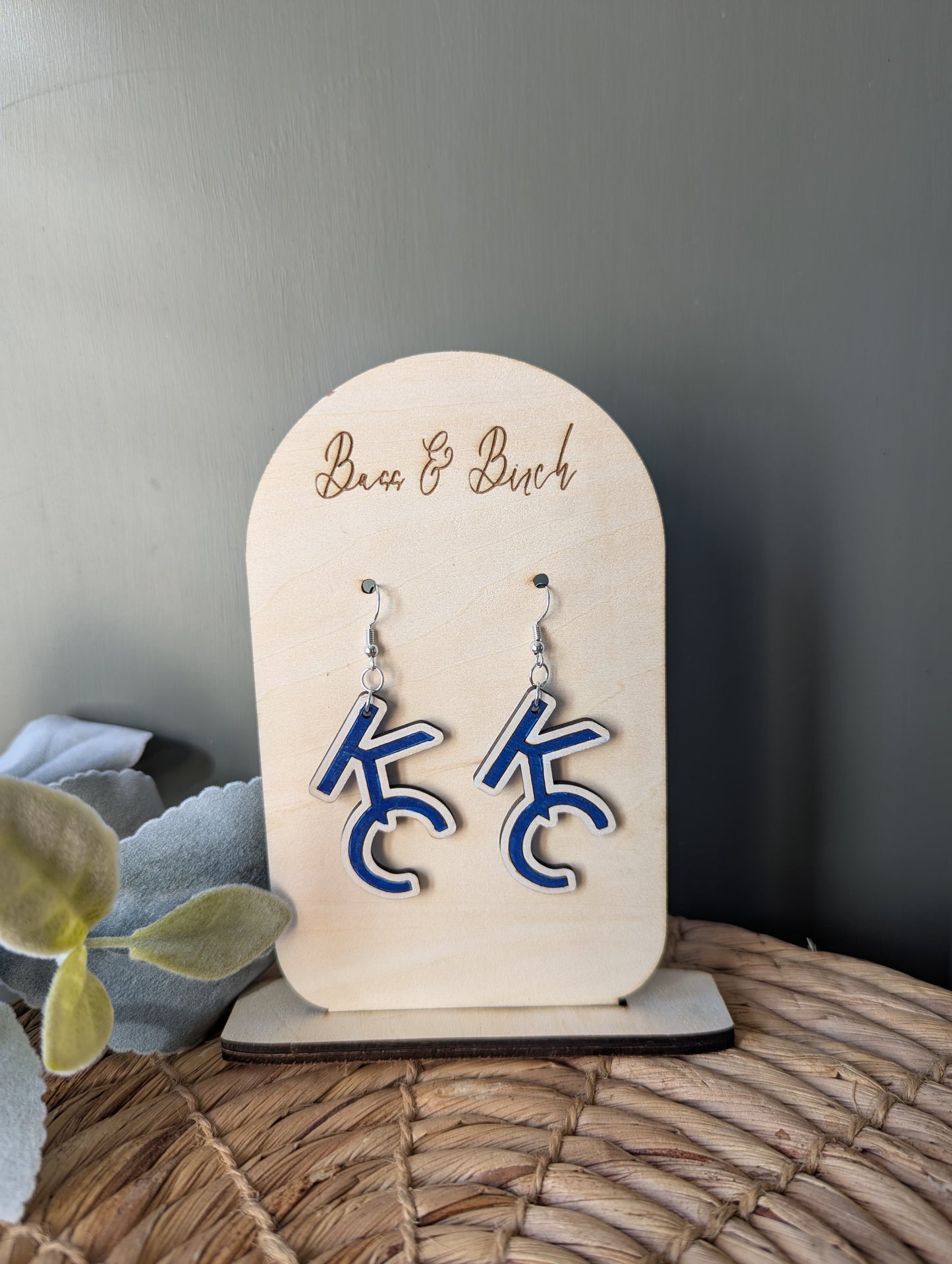 Kansas City KC Dangle Earrings – Show Off Your City Spirit in Style!