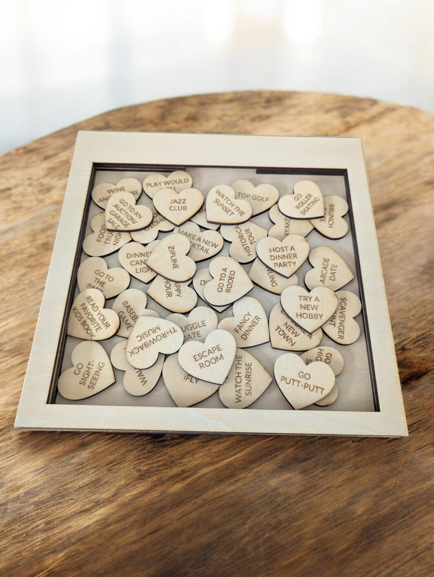 Date Night Token Box - Custom Heart-Shaped Tokens for Fun & Unique Date Ideas