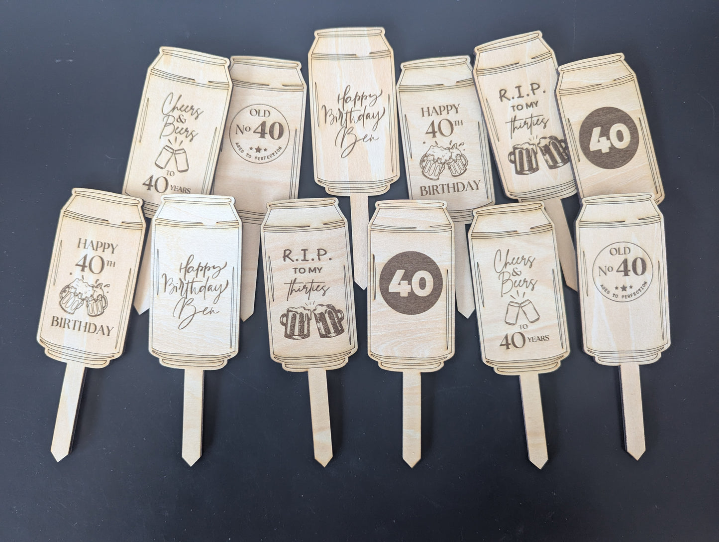 Cheers to 40 Years – Personalized Beer-Themed Party Picks! 🍻