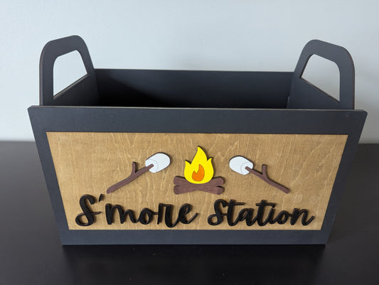 Personalized S’mores Station – Customizable Marshmallow Roasting Box