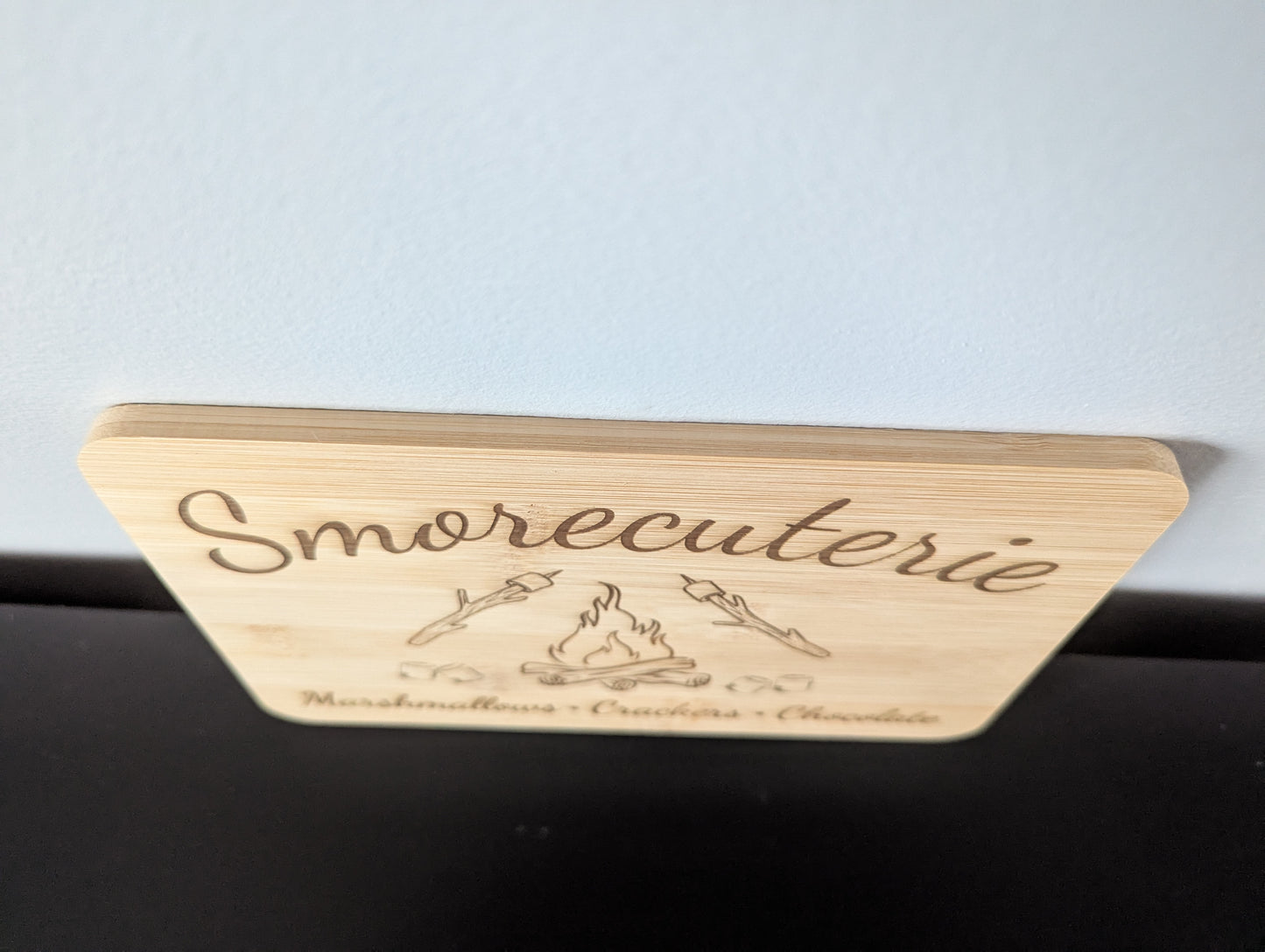 Smorescuterie Board - Custom Engraved Bamboo Cutting Board for Smores Lovers