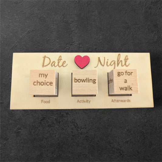 Date Night Decision Maker – Fun & Interactive Wooden Gift