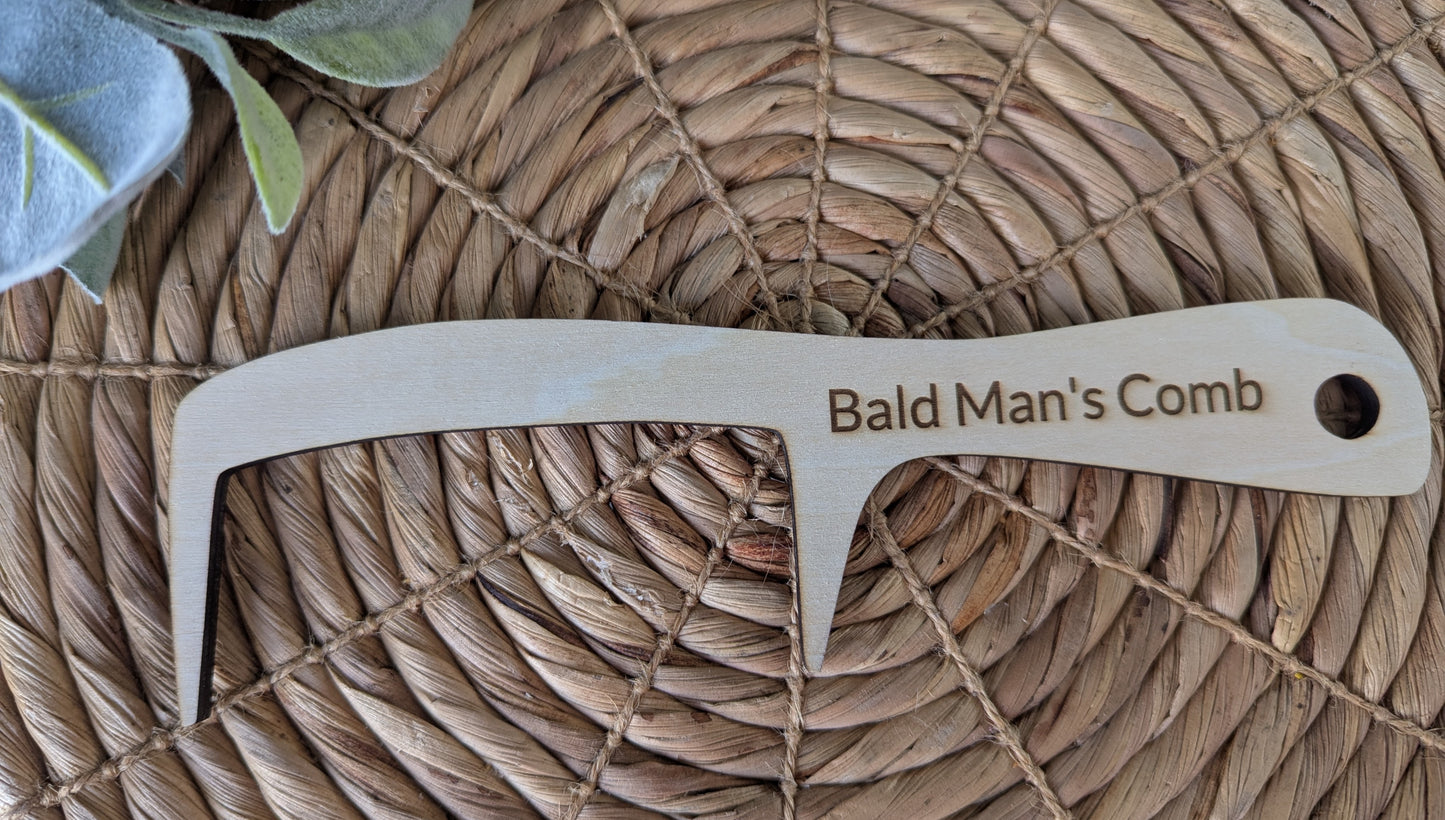 Bald Man’s Comb – Funny and Functional Wooden Grooming Tool