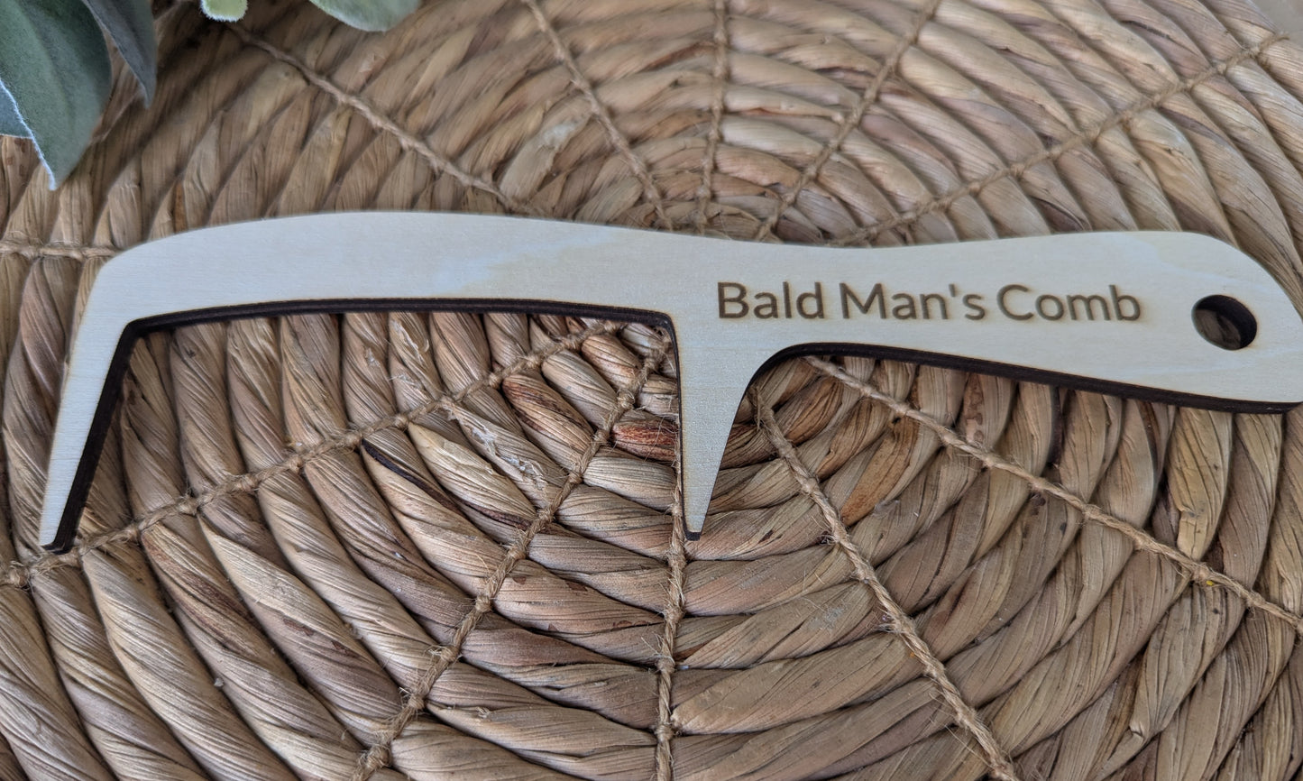 Bald Man’s Comb – Funny and Functional Wooden Grooming Tool