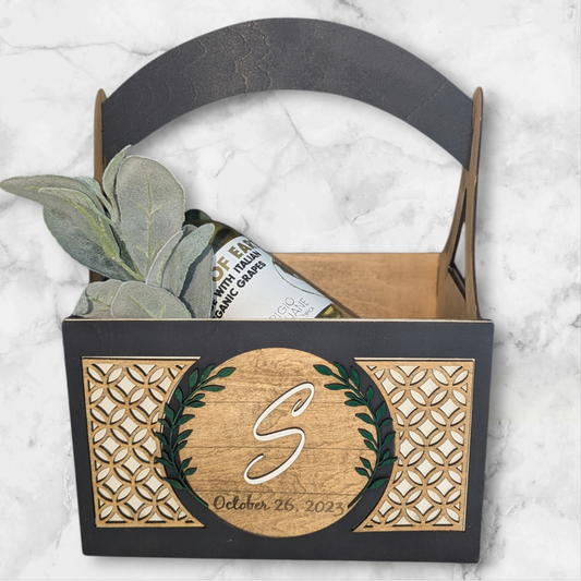 Personalized Wedding Gift Basket – Elegant Custom Keepsake for Newlyweds