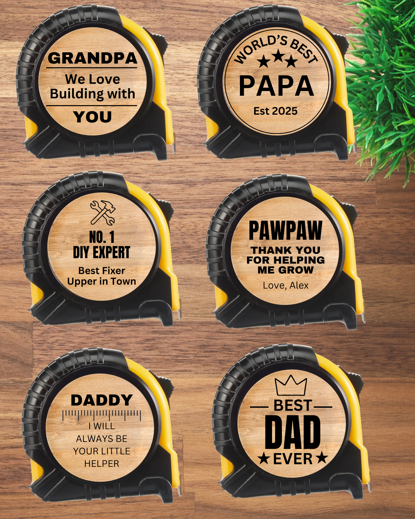 Personalized Engraved Tape Measure – Gift for Dad & Grandpa