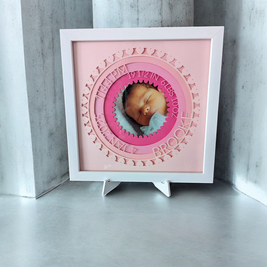 Personalized Baby Birth Announcement Shadow Box – A Cherished Keepsake